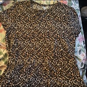 American eagle cheetah T-shirt dress